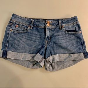Hudson Crowley Mid Rise Cuffed Jean Shorts